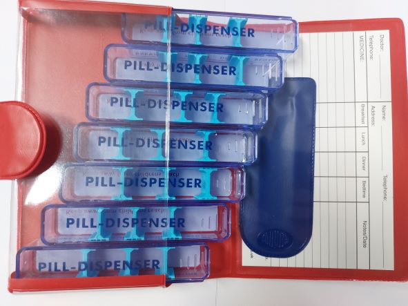 Pill dispenser layout
